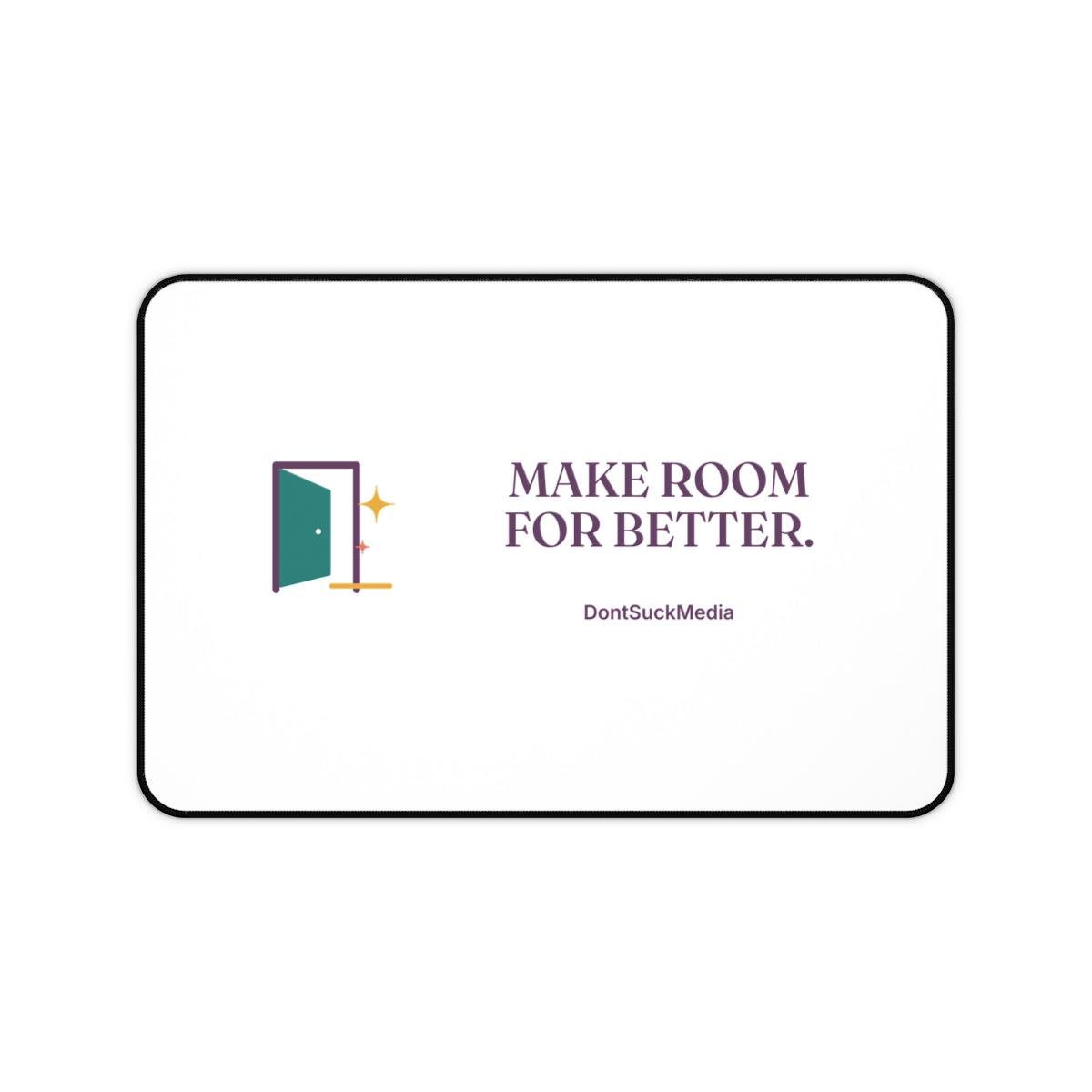 Supplier render; not a photograph: Make Room · Desk Mat · Supplier render