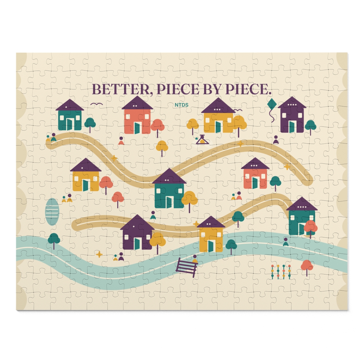 Supplier render; not a photograph: Piece It Together · Puzzle · Supplier render
