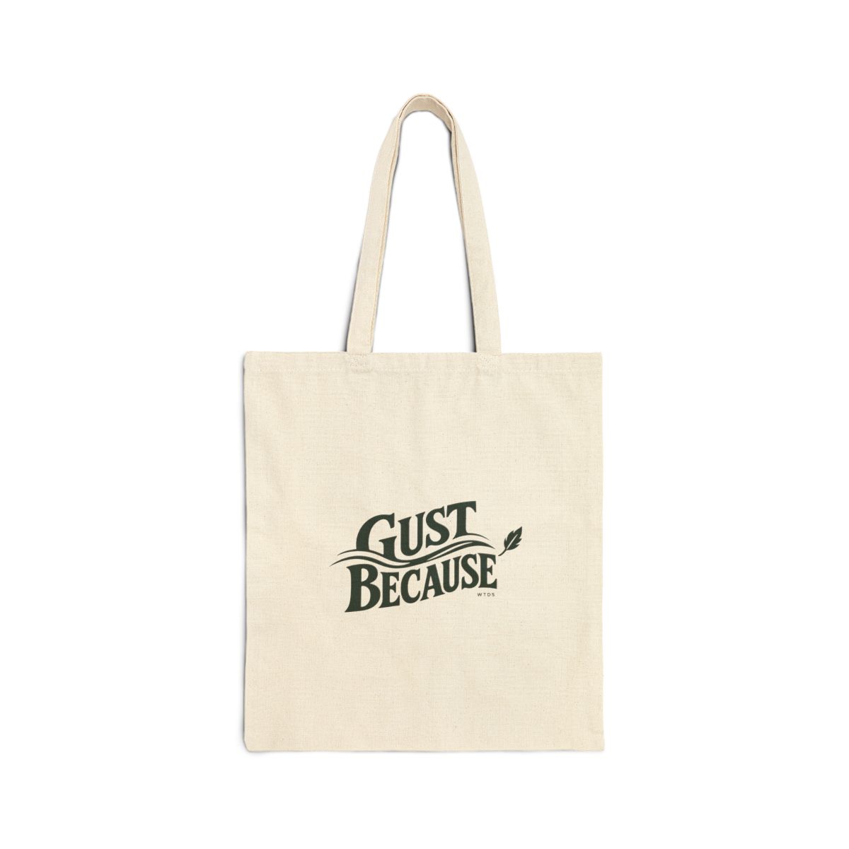 Supplier render; not a photograph: Gust Because Canvas Tote · Supplier render