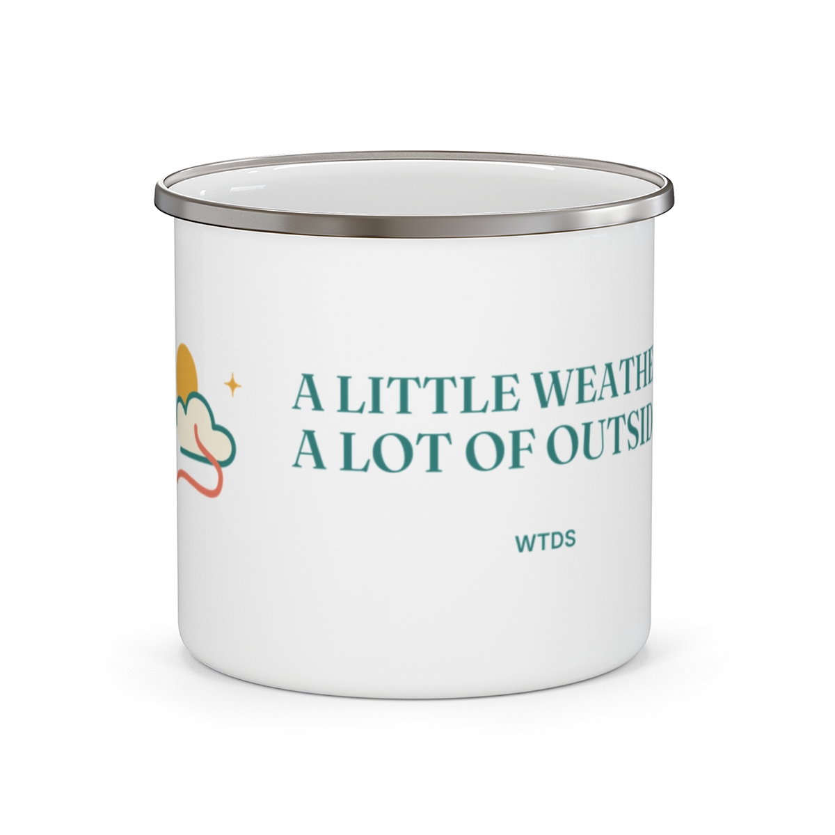 Supplier render; not a photograph: A Lot of Outside · Camp Mug · Supplier render