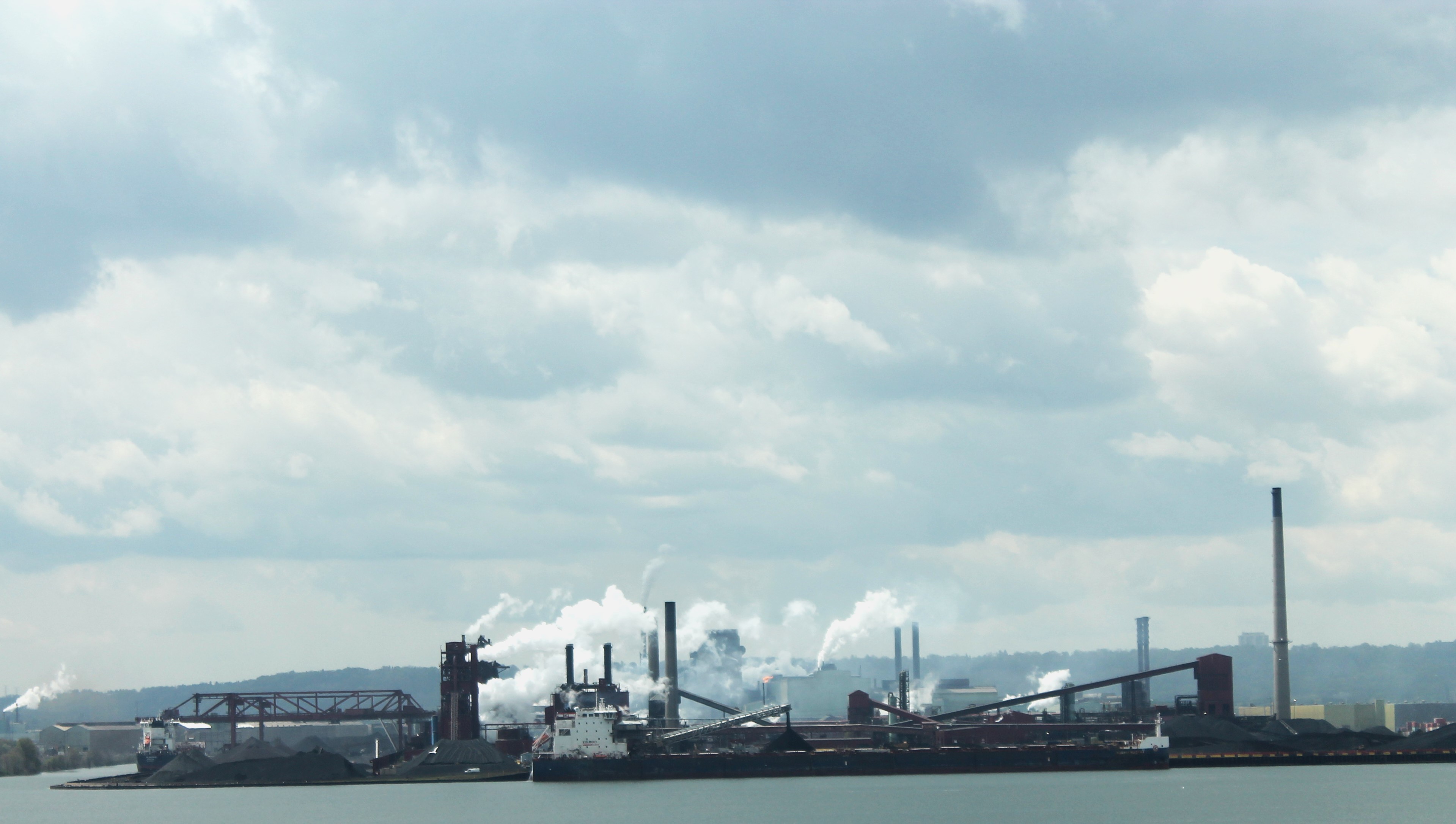 An industrial steel-mill complex in Hamilton, Ontario.